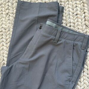 Men’s Under Armour striped gray pants size 40x32